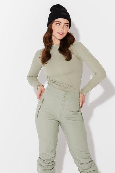 Women in Sage Johnson Top