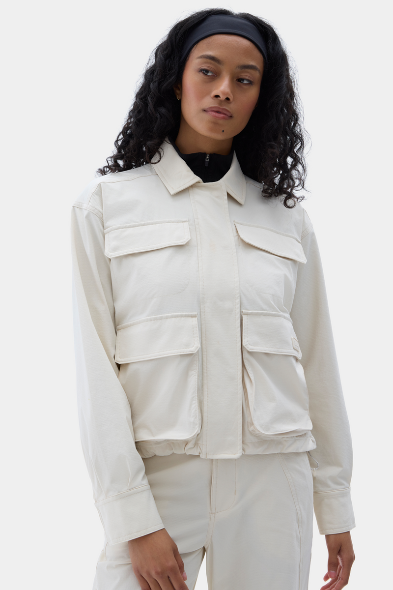 m*様 DEFORM DOCKING NYLON JACKET Ivory DEFORM DOCKING NYLON JACKET