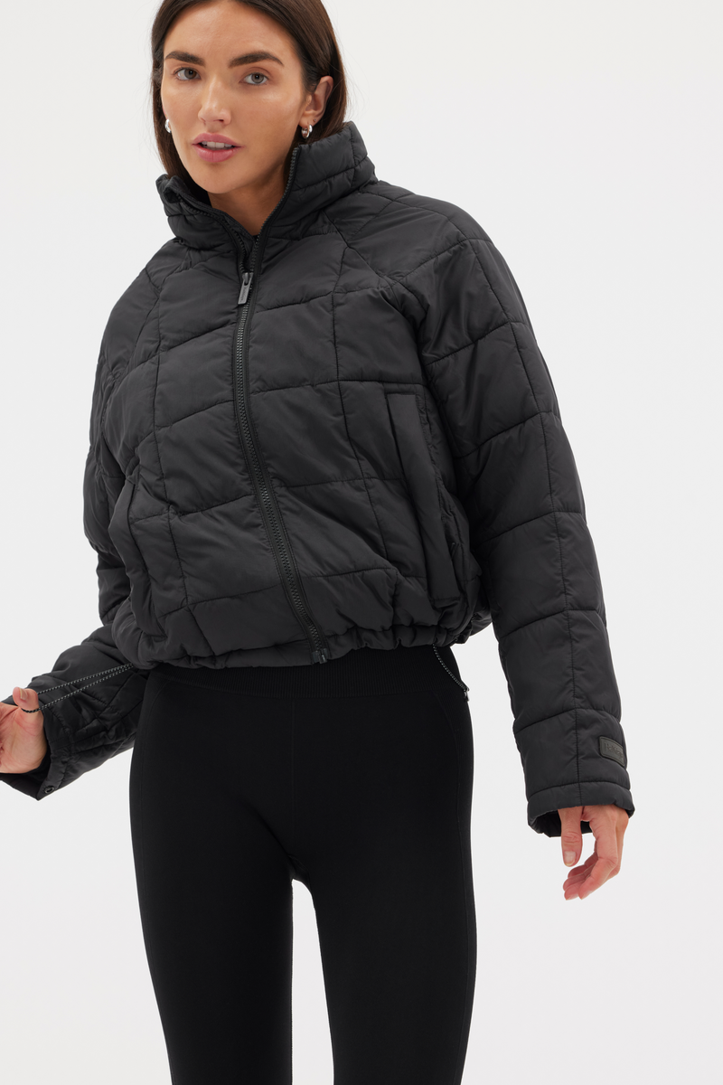 Halfdays Nellie Packable Puffer Jacket Black Xs