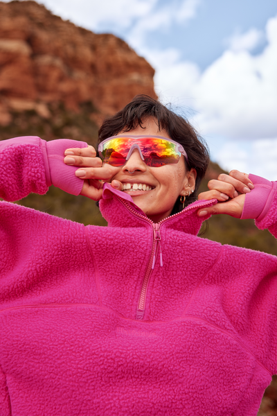 Woman in Alpenglow Pieper Fleece