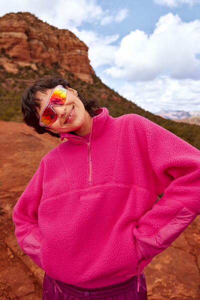 Woman in Alpenglow Pieper Fleece