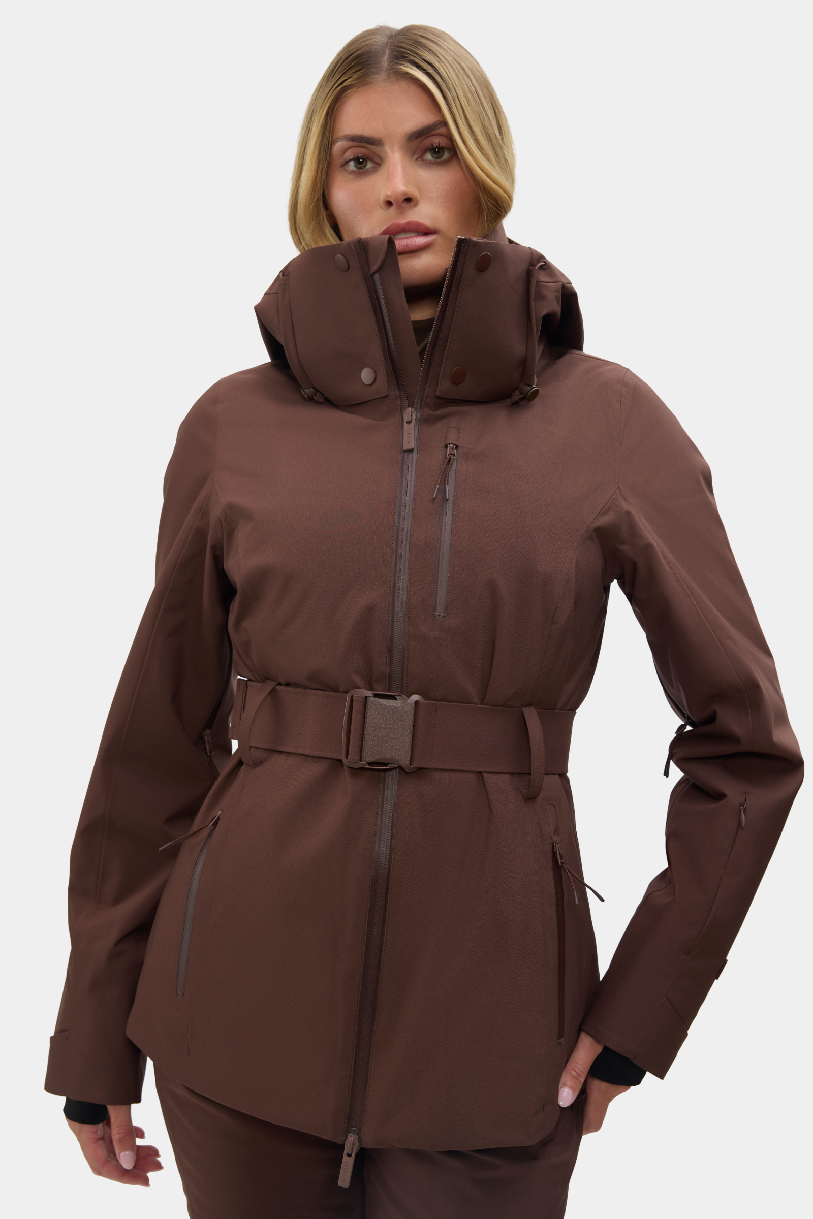 ジャケット・アウター Eaphi BIG COLLAR HALF JACKET brown Halfdays | Aston Jacket