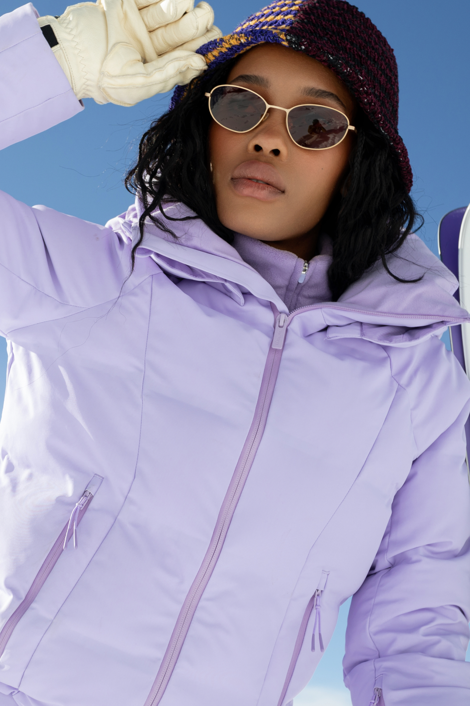 Halfdays makes chic and ultra-flattering ski jackets for women