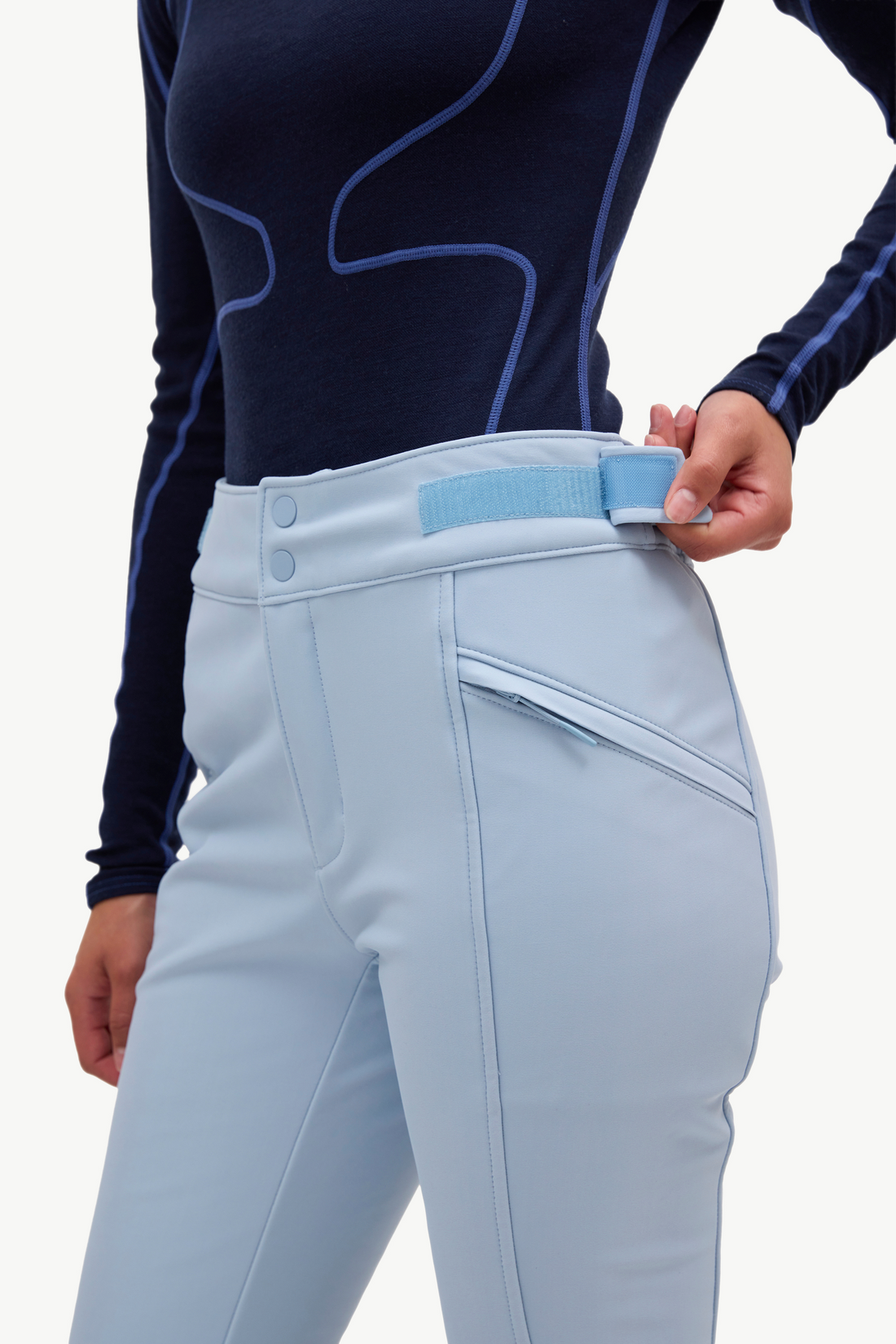 Emma Soft Shell Pant - Blue Fog