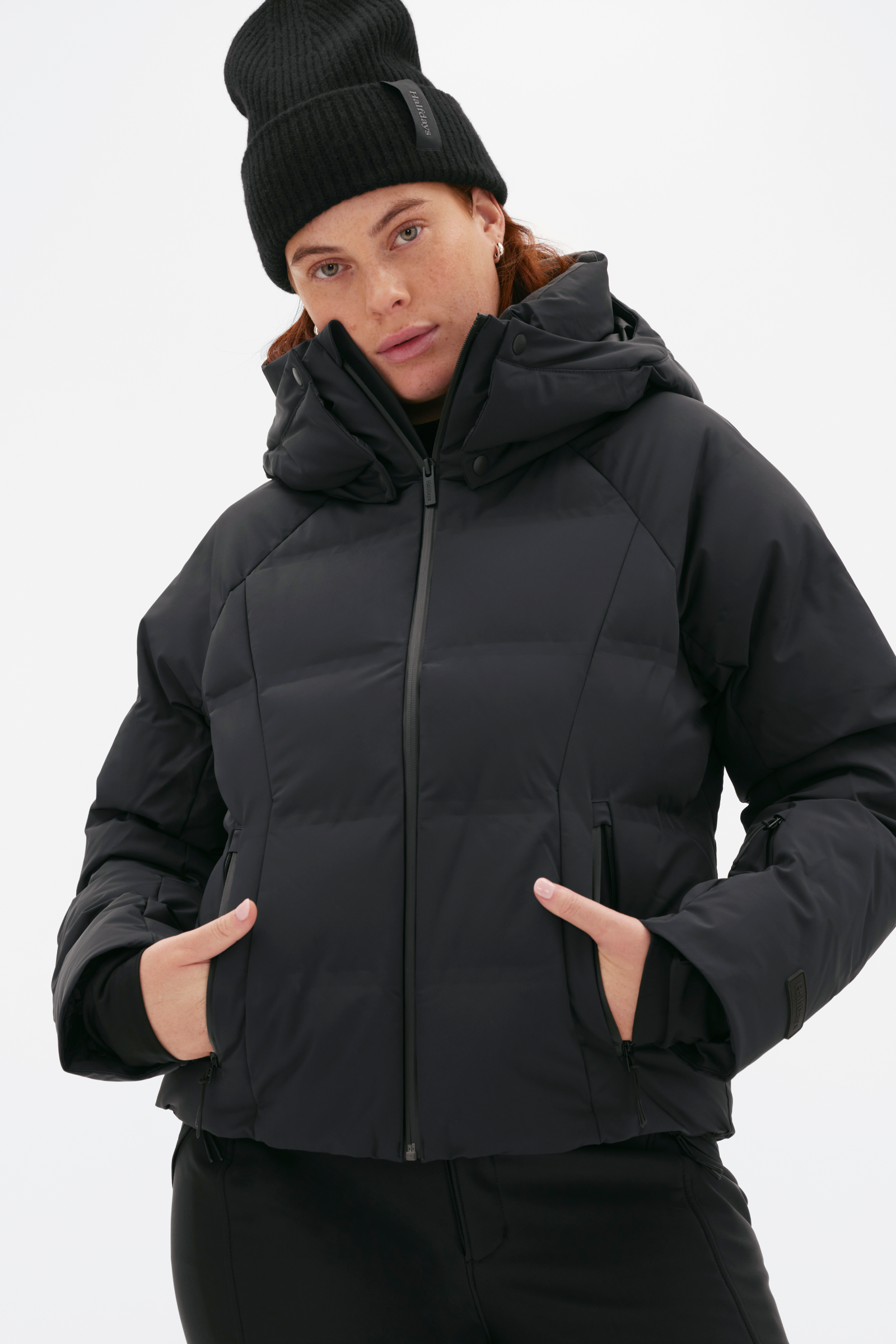 All black puffer jacket sales