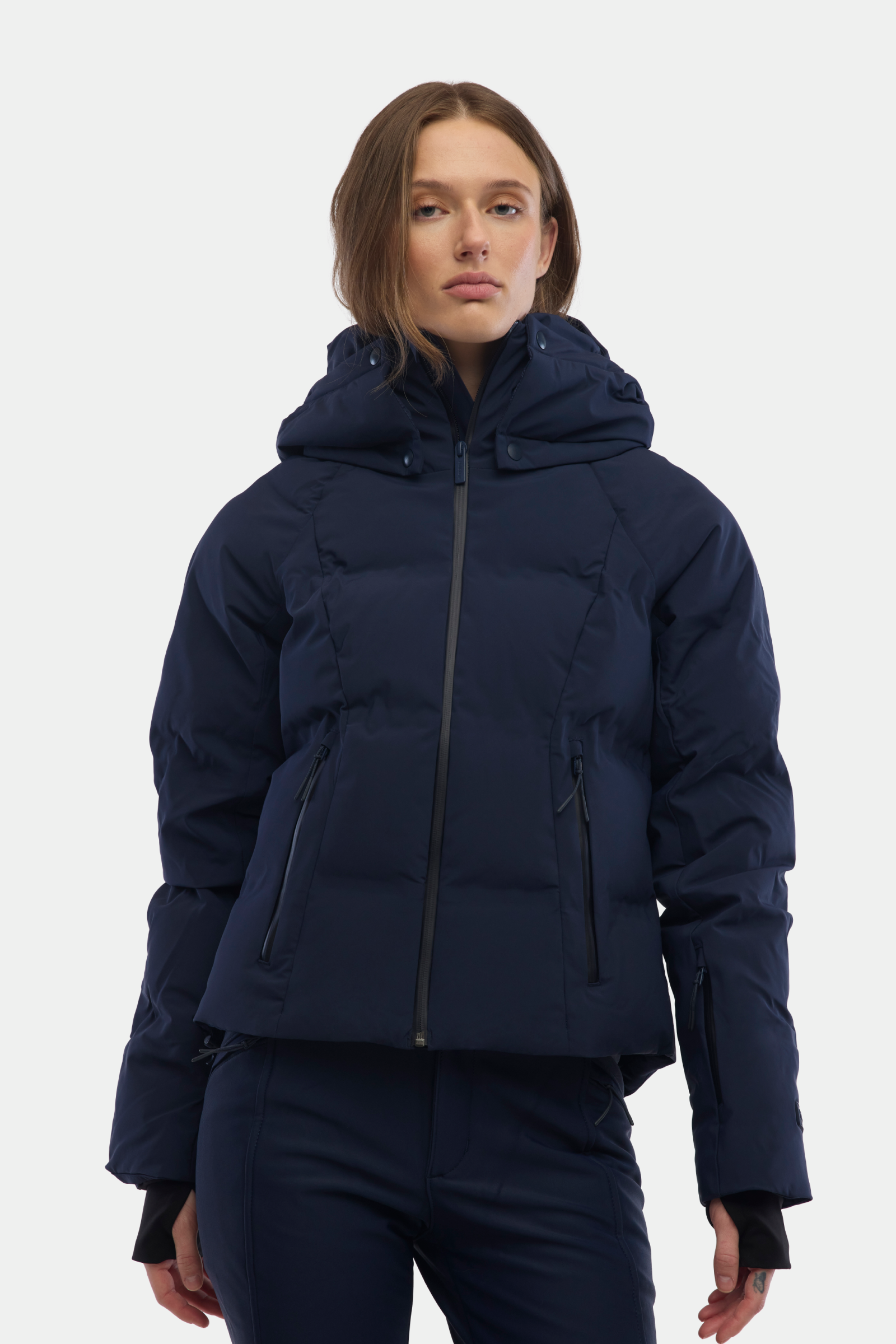 ジャケット・アウター HOLIDAY WOOL PUFF JACKET NAVY Halfdays | Georgie Puffer Jacket