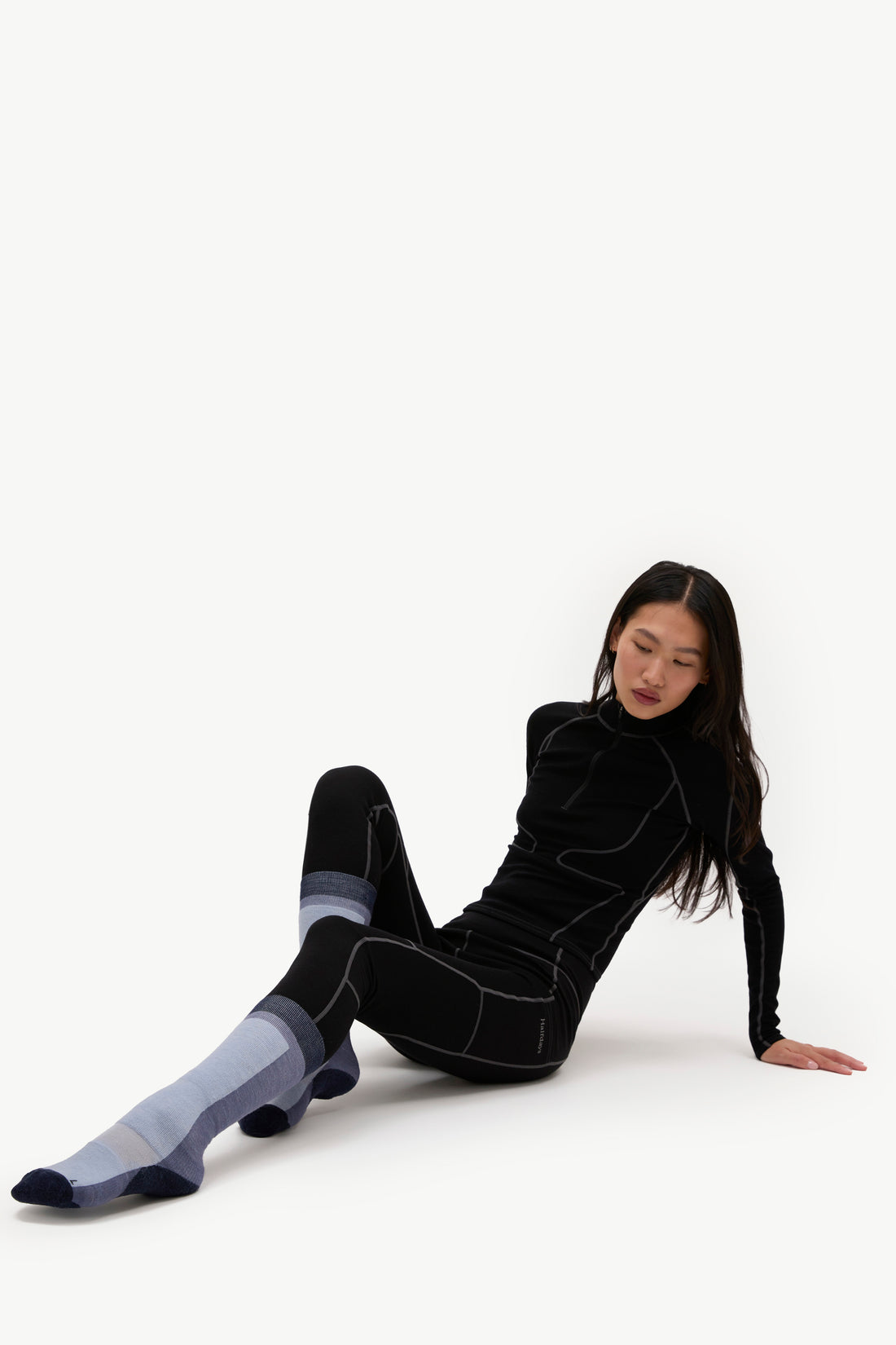 Light Cushion Ski Sock - Blue Fog/Shadow/Navy