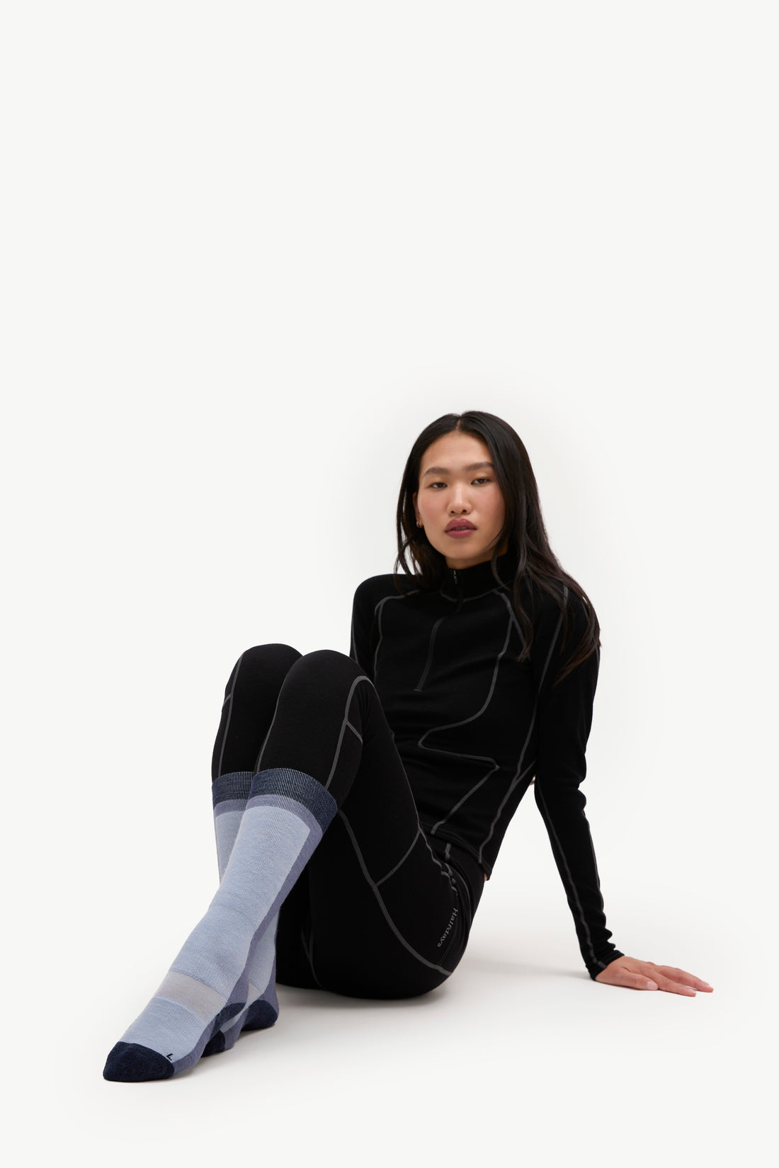 Light Cushion Ski Sock - Blue Fog/Shadow/Navy