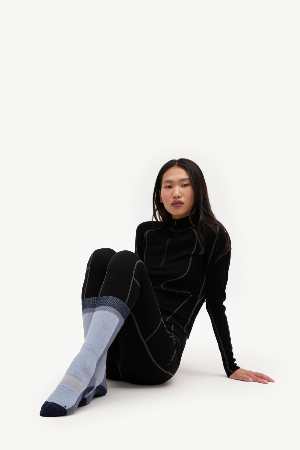 Light Cushion Ski Sock - Blue Fog/Shadow/Navy