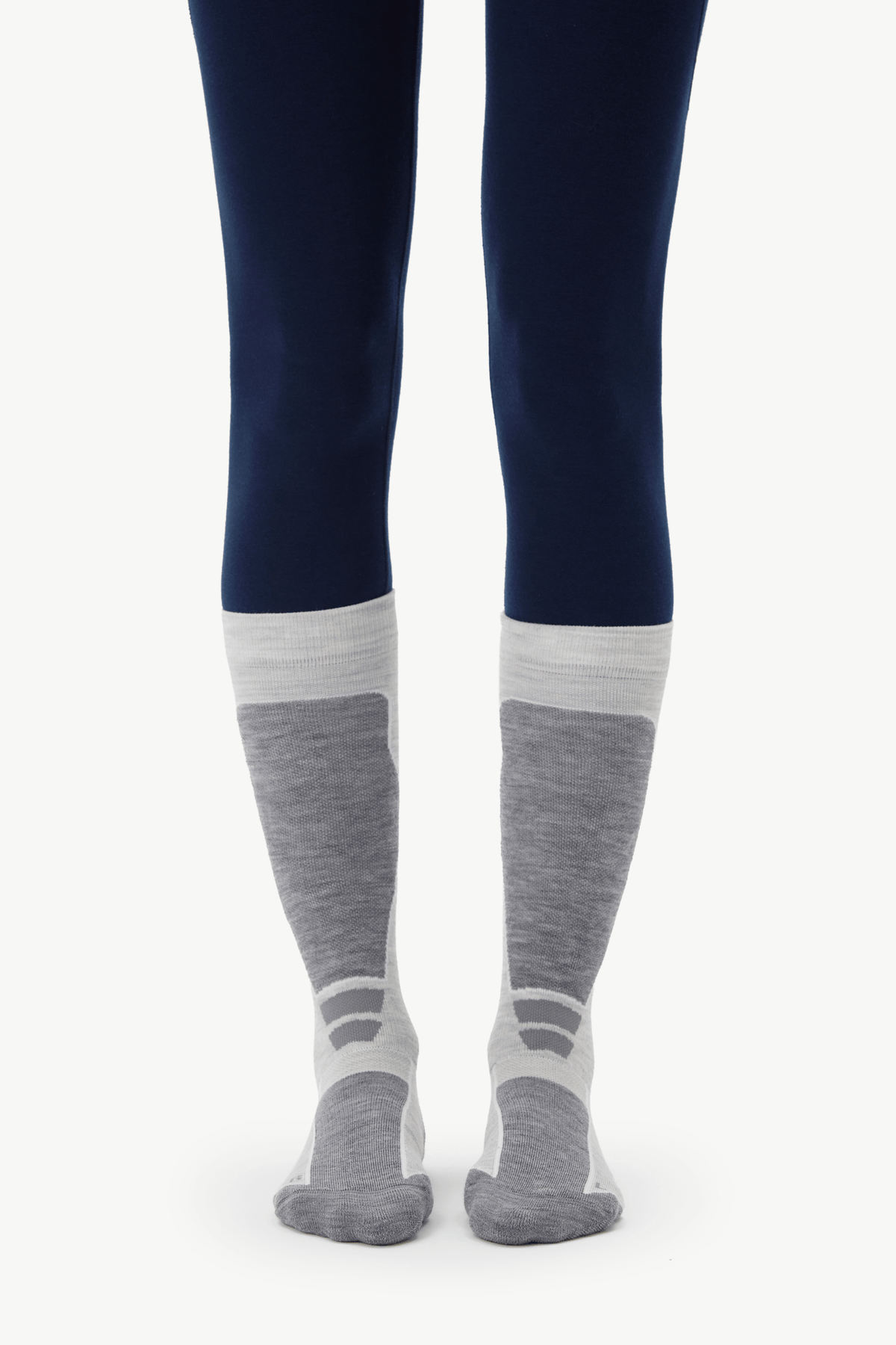Light Cushion Ski Sock - Heather Grey