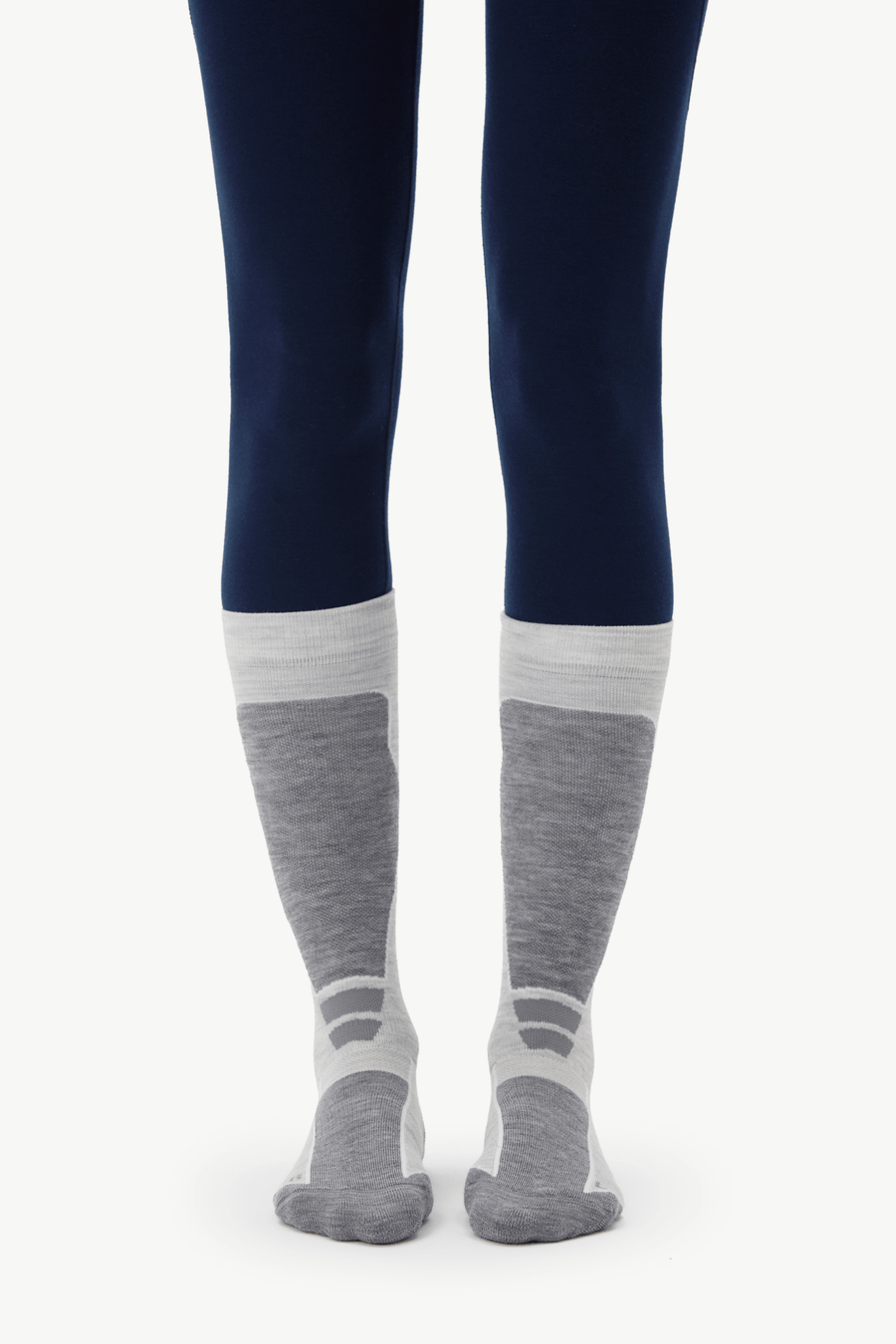 Light Cushion Ski Sock - Heather Grey