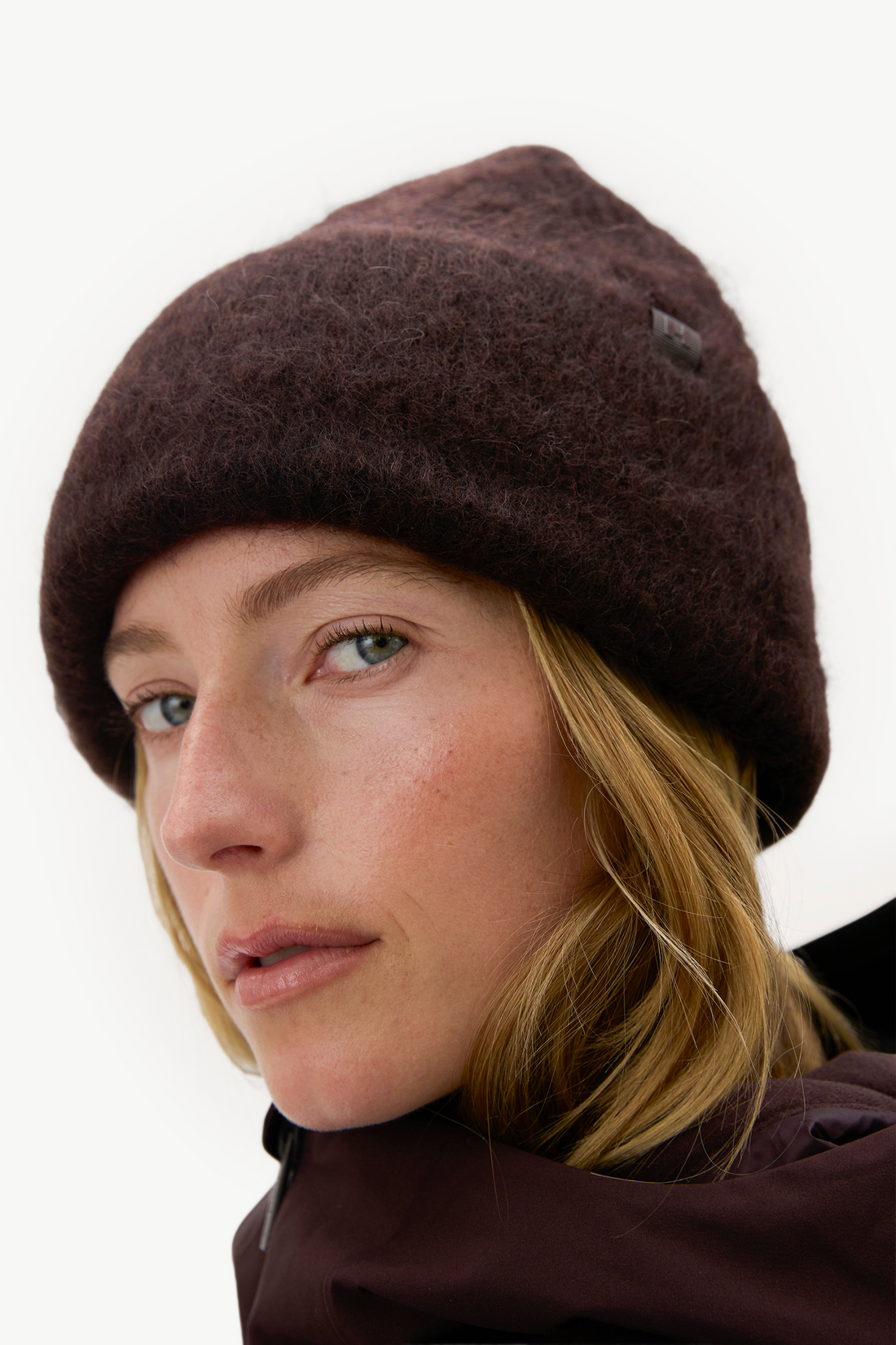 Mohair Beanie - Americano