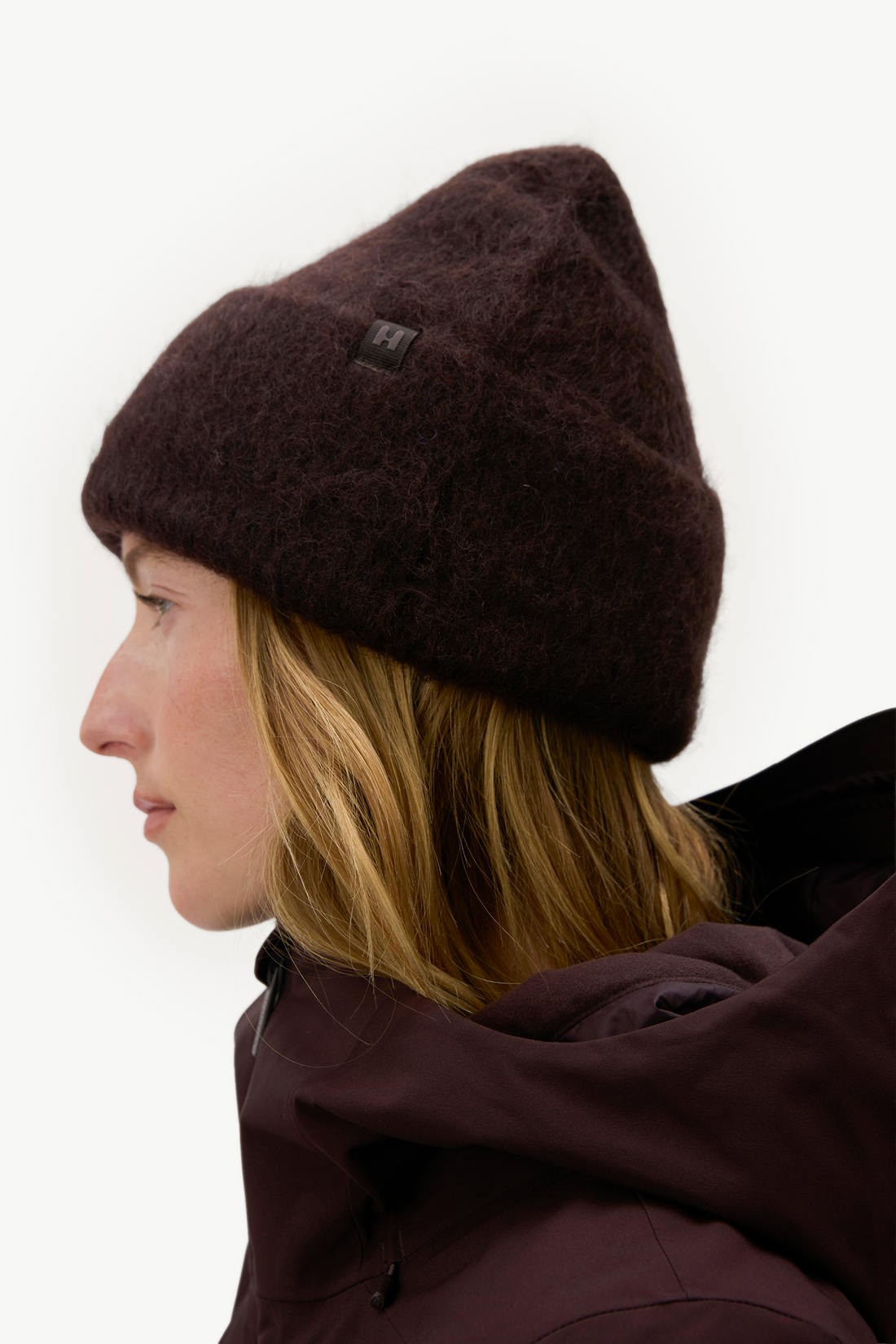Mohair Beanie - Americano