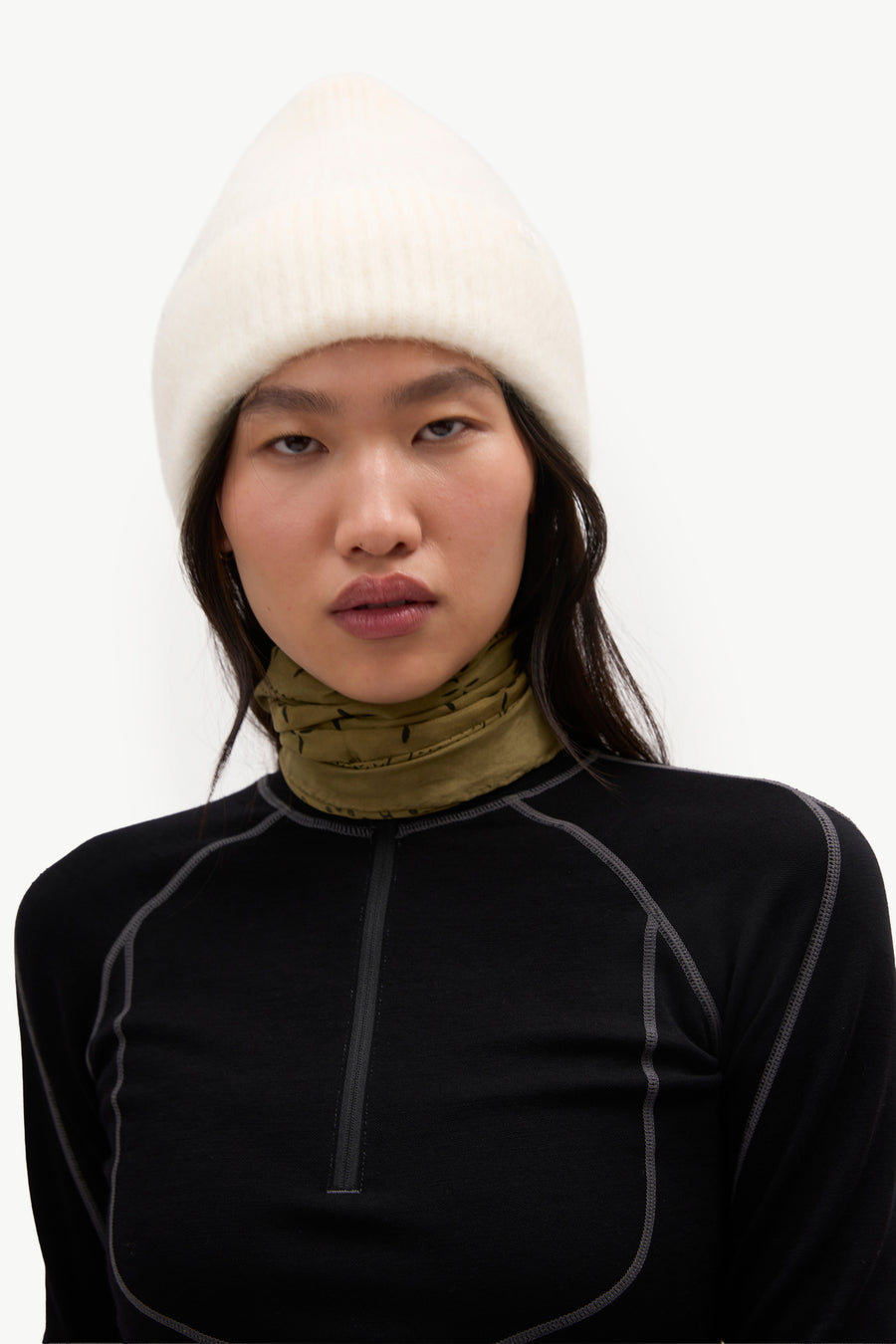 Mohair Beanie - Ivory