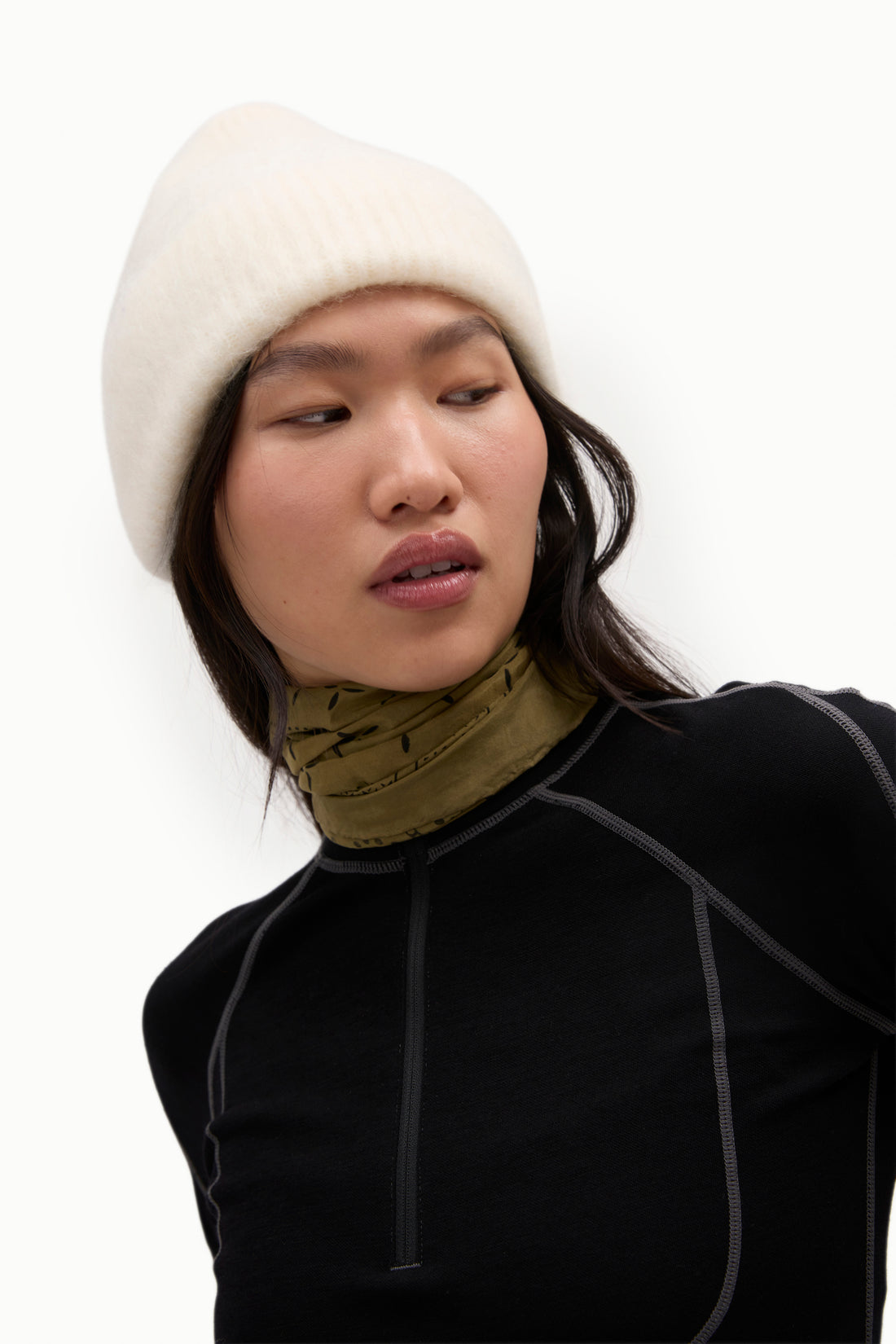 Mohair Beanie - Ivory