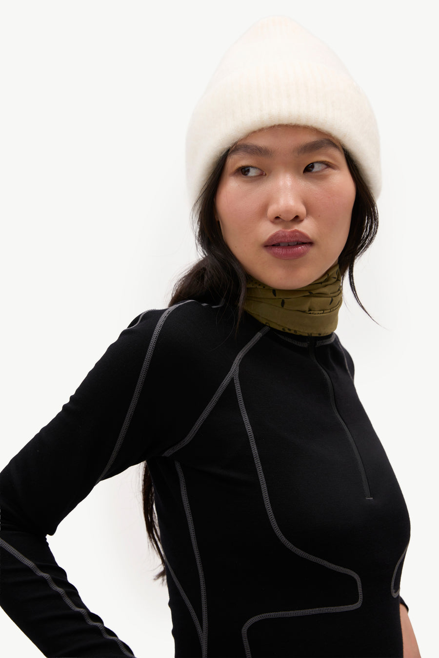 Mohair Beanie - Ivory