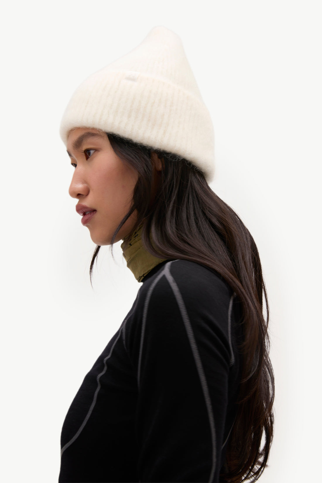 Mohair Beanie - Ivory