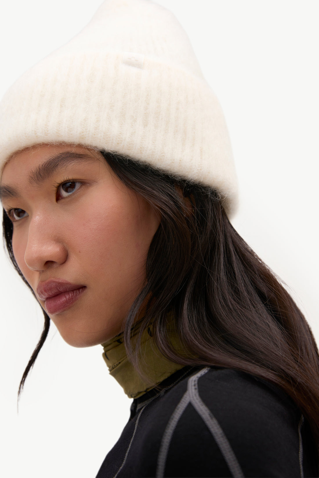 Mohair Beanie - Ivory