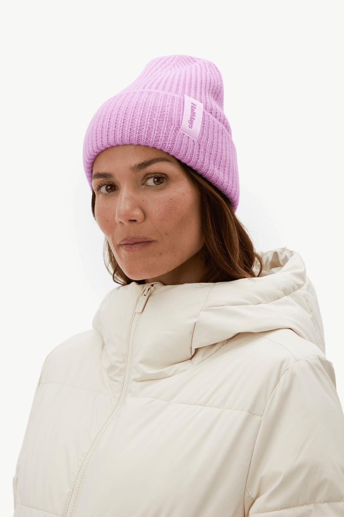 Merino Beanie - Peony