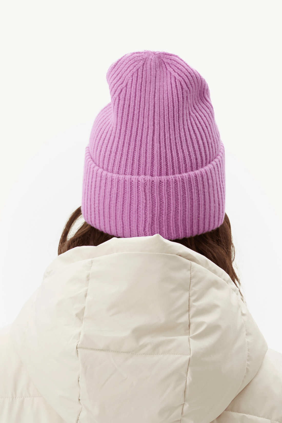 Merino Beanie - Peony