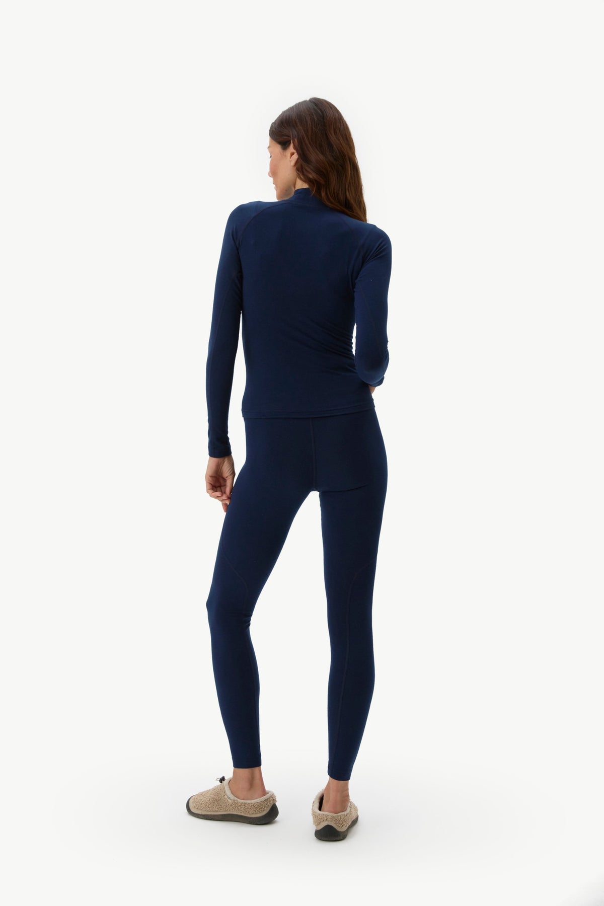 Clare Lightweight Bamboo Legging - Navy