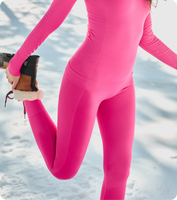 Alpenglow Pink Seamless Base Layers