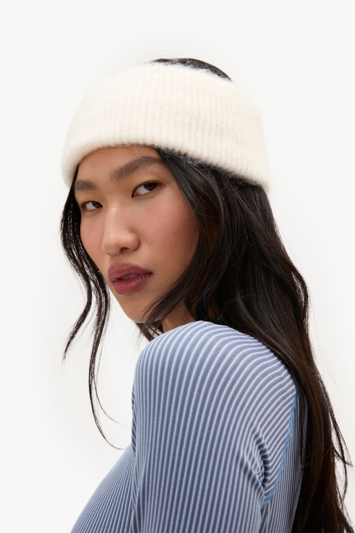 Mohair Headband - Ivory