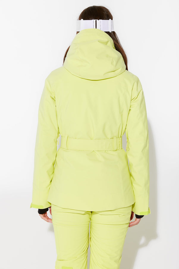 Woman wearing Granita belted jacket