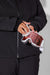 Woman wearing Black ski jacket