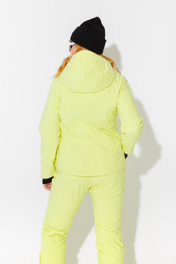 Woman wearing Granita ski jacket