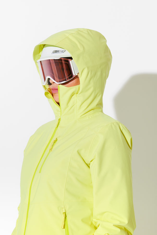 Woman wearing Granita ski jacket