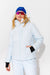Woman wearing Frost ski jacket