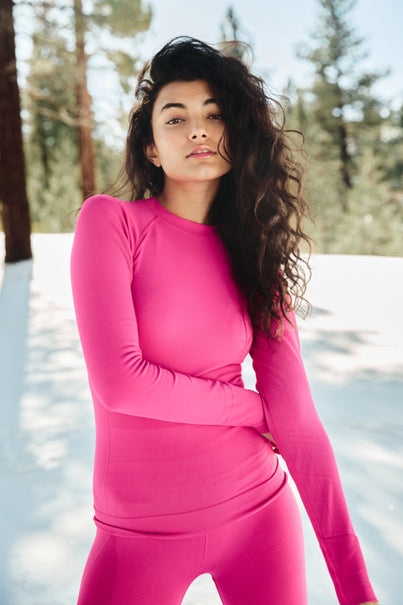 Women in Alpenglow Johnson Top