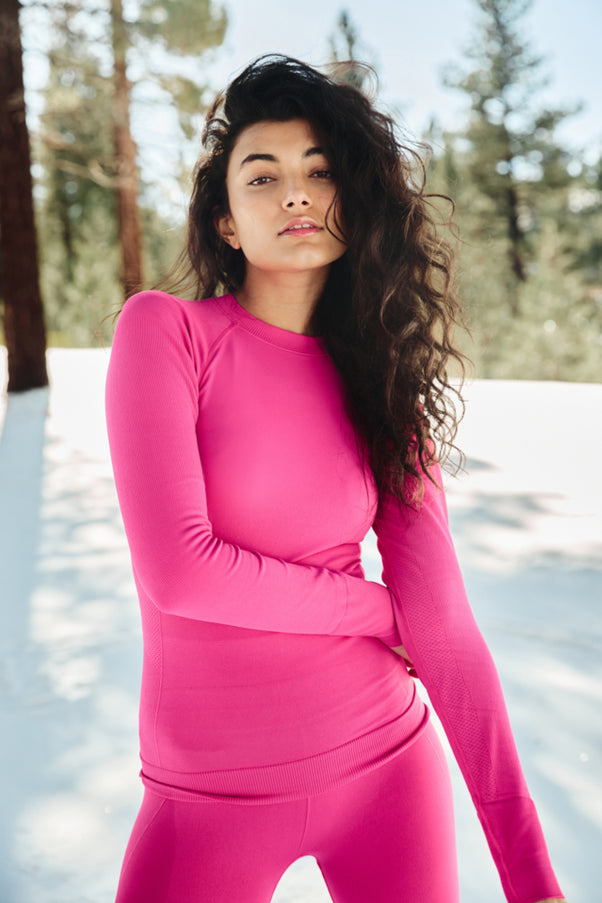Women in Alpenglow Johnson Top
