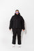 Woman wearing Black ski jacket