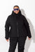 Woman wearing Black ski jacket
