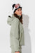 Woman wearing Sage ski jacket
