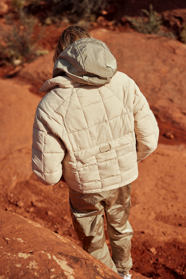 Woman Wearing Dolomite Nellie Packable Puffer