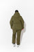 Woman wearing Olive ski jacket