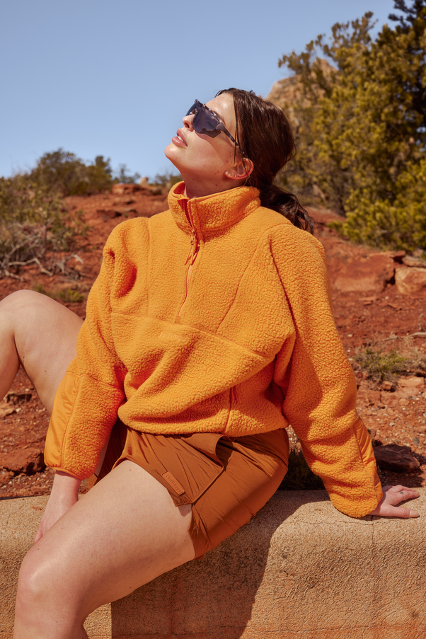 Woman in Sunset Pieper Fleece