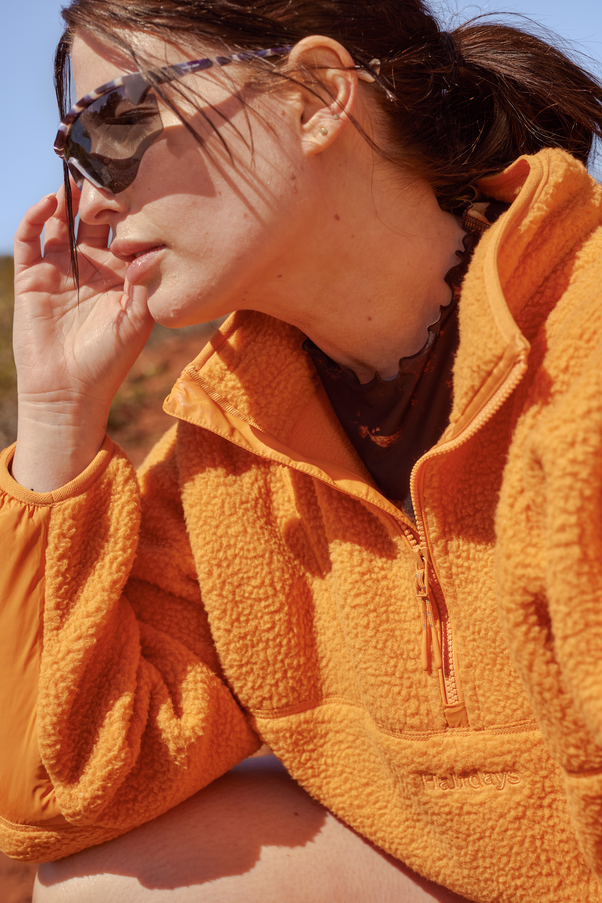 Woman in Sunset Pieper Fleece