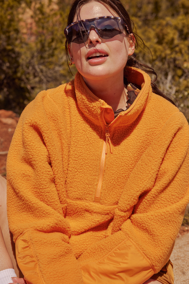 Woman in Sunset Pieper Fleece