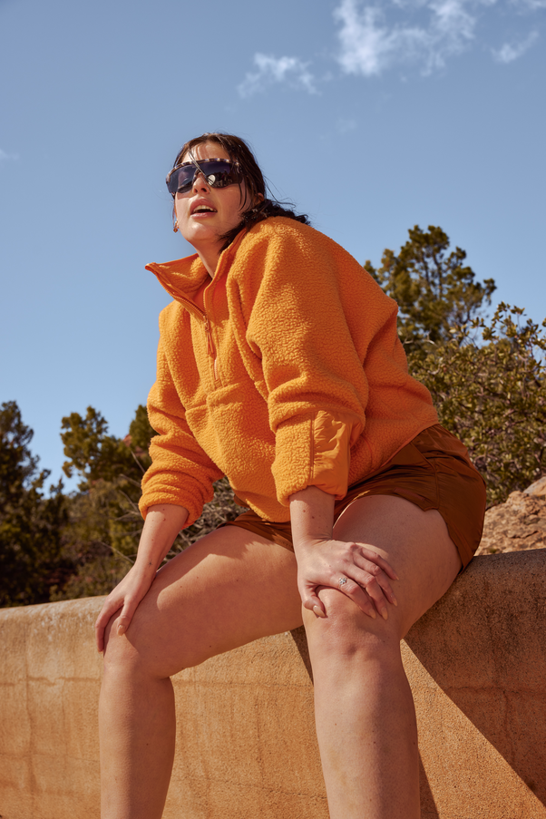 Woman in Sunset Pieper Fleece